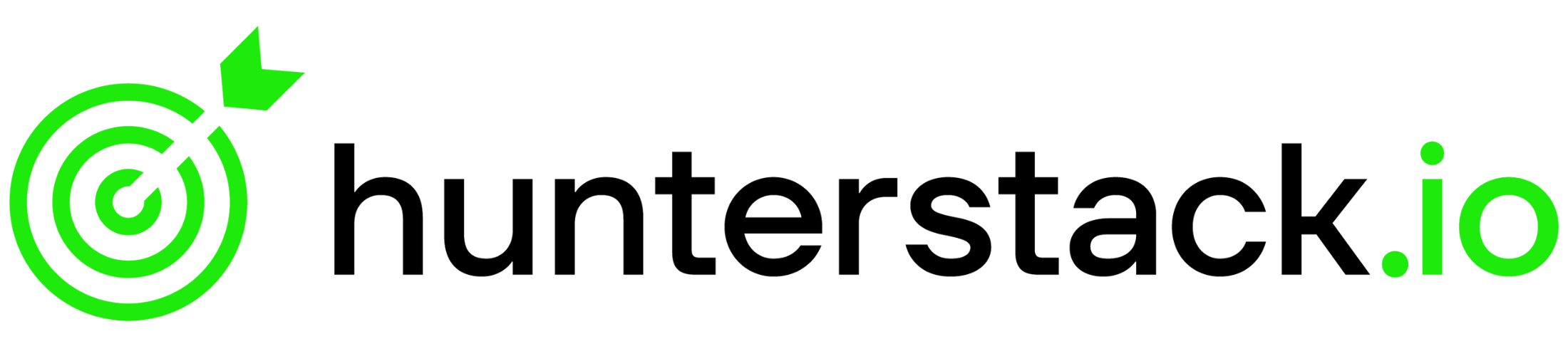 Logo hunterstack.io para fundo claro